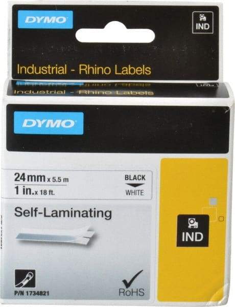 Rhino - 216" Long, White Vinyl Self Laminating Label - For RHINO 6000 or RHINO 6500 - Best Tool & Supply