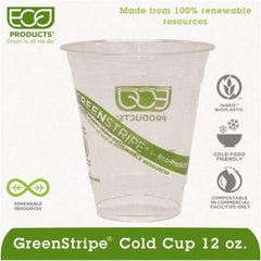 ECO PRODUCTS - Renewable & Compostable Cold Cups - 12 oz - Clear - Best Tool & Supply