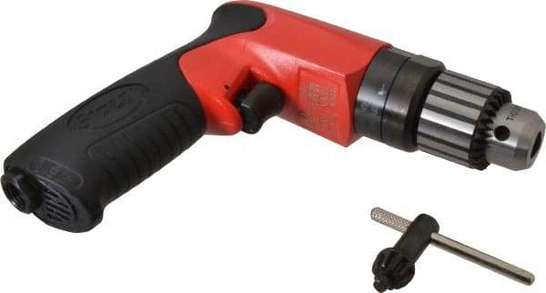 Sioux Tools - 3/8" Keyed Chuck - Pistol Grip Handle, 4,000 RPM, 11.8 LPS, 25 CFM, 0.6 hp - Best Tool & Supply