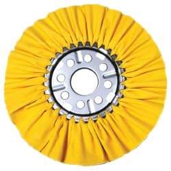 Osborn - 10" Diam x 1/2" Thick Unmounted Buffing Wheel - 16 Ply, Ventilated Bias Cut, 2" Arbor Hole, Hard Density, Coarse Grade - Best Tool & Supply