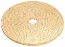 Osborn - 6" Diam x 1/4" Thick Unmounted Buffing Wheel - 9 Ply, Laminated Sisal, 1" Arbor Hole, Hard Density, Coarse Grade - Best Tool & Supply