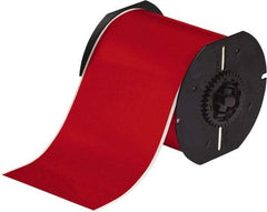 Brady - 4" Wide x 1,200" Long, Red Vinyl Tape - For BBP30 Label Printer, BBP33 Label Printer, BBP35 Multicolor Sign & Label Printer, BBP37 Color & Cut Sign & Label Printer, BradyPrinter S3100, BBP31 Sign & Label Printer - Best Tool & Supply