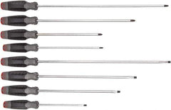 Proto - 8 Piece Slotted & Phillips Screwdriver Set - Bit Sizes: Philips #1 to #2 - Best Tool & Supply