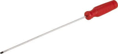 Proto - 286mm OAL Cabinet Slotted Screwdriver - 203mm Blade Length, Round Shank, Ergonomic Handle - Best Tool & Supply