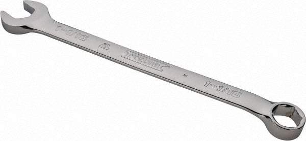 Proto - 1-1/16" 6 Point Combination Wrench - 15° Offset Angle, 14-7/8" OAL, Steel, Chrome Finish - Best Tool & Supply