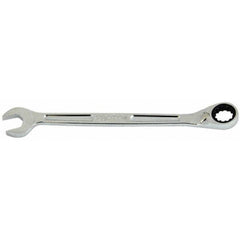 Combination Wrench: 14-15/16'' OAL, Steel, Chrome-Plated