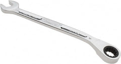 Combination Wrench: 7-29/32'' OAL, Steel, Chrome-Plated