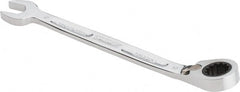 Combination Wrench: 5-29/32'' OAL, Steel, Chrome-Plated