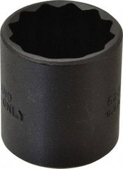 Proto - 15/16", 3/8" Drive, Standard Hand Socket - 12 Points, 1-9/16" OAL, Alloy Steel, Black Finish - Best Tool & Supply