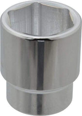 Proto - 1/2" Drive, Standard Hand Socket - 6 Points, 1-3/4" OAL, Alloy Steel, Chrome Finish - Best Tool & Supply