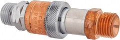 Value Collection - 9/16" Thread, RH Oxygen & LH Fuel Pair Hose to Hose Quick Connector - 3/8" ID, 9/16 NPTF - Best Tool & Supply