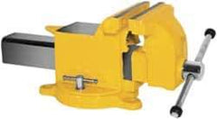 Yost Vises - 4" Jaw Width x 4" Jaw Opening Capacity, 2-1/4" Throat Depth, Bench & Pipe Combination Vise - 1/4 to 1-1/2" Pipe Capacity, Swivel Base, Bolt Down Attachment, Steel - Best Tool & Supply