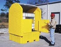 UltraTech - IBC Storage Lockers Type: Tote Sump w/Hard Top & Drain Number of Totes: 1 - Best Tool & Supply