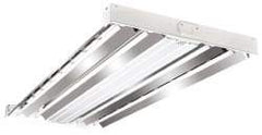 Cooper Lighting - 4 Lamps, 32 Watts, Fluorescent, High Bay Fixture - 48-7/16" Long x 2-15/32" High x 19-17/32" Wide, 120/208/240/277 Volt, Steel Housing - Best Tool & Supply