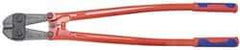 Knipex - 35-3/4" OAL, 47.6mm Jaw Length x 104mm Jaw Width, Bolt Cutter Pliers - Standard Head, Steel Tube, Power-Coated Handles - Best Tool & Supply