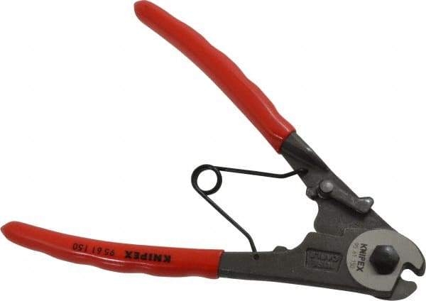 Knipex - 6" OAL, Cable Cutter - 6mm Jaw Length x 24mm Jaw Width, Standard Head, Ergo Dual Component Handle - Best Tool & Supply