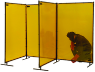 6' x 6' Yellow Transparent Vinyl Screen - Best Tool & Supply