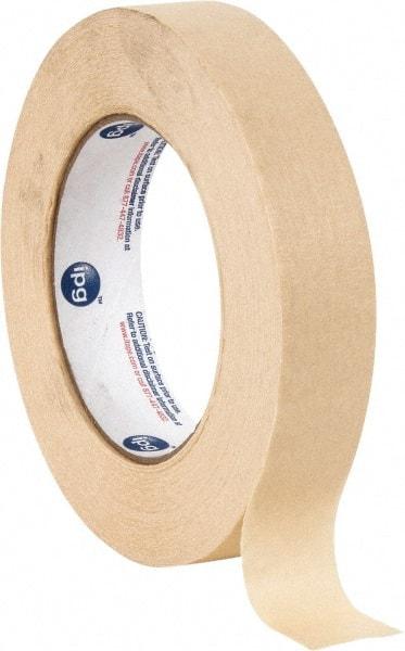 Intertape - 1" Wide x 60 Yd Long Tan Paper Masking Tape - Series 519, 6 mil Thick, 23 In/Lb Tensile Strength - Best Tool & Supply