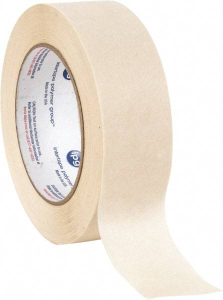 Intertape - 1-1/2" Wide x 60 Yd Long Tan Paper Masking Tape - Series 513, 5 mil Thick, 19 In/Lb Tensile Strength - Best Tool & Supply