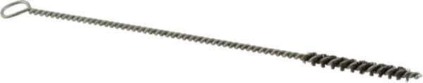 Osborn - 3/16" Diam Helical Steel Tube Brush - Single Spiral, 0.004" Filament Diam, 1-1/2" Brush Length, 7" OAL, 0.094" Diam Shank - Best Tool & Supply