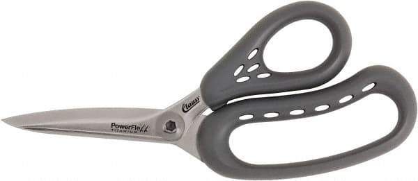 Clauss - 5" LOC, 8" OAL Titanium Shears - Plastic Handle, For Paper, Fabric - Best Tool & Supply