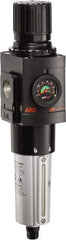 ARO/Ingersoll-Rand - 3/4" NPT Port Heavy Duty 1 Piece Filter/Regulator FRL Unit - Metal Bowl, 236 SCFM, 250 Max psi, 14.689" High x 4.091" Long, Automatic Drain - Best Tool & Supply