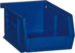 Durham - 5-7/16" Deep, Blue Plastic Hang and Stack Bins - 3" High x 4-3/16" Wide x 5-7/16" Long - Best Tool & Supply