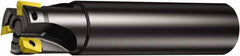 1-1/2″ Cut Diam, 15.7mm Max Depth, 1-1/4″ Shank Diam, Cylindrical Shank, 9″ OAL Indexable Square-Shoulder End Mill RA390-038O32L-17L Toolholder, Uses Multiple Insert Styles, 90° Lead Angle, Through Coolant, Series CoroMill 390