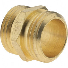 Value Collection - 3/4 Garden Hose Adapter - Brass, Male Hose to Male Hose Connector - Best Tool & Supply