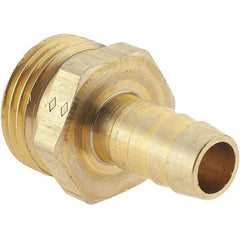 Value Collection - 3/4 x 1/2 Garden Hose Adapter - Brass, Hose Barb Connector - Best Tool & Supply