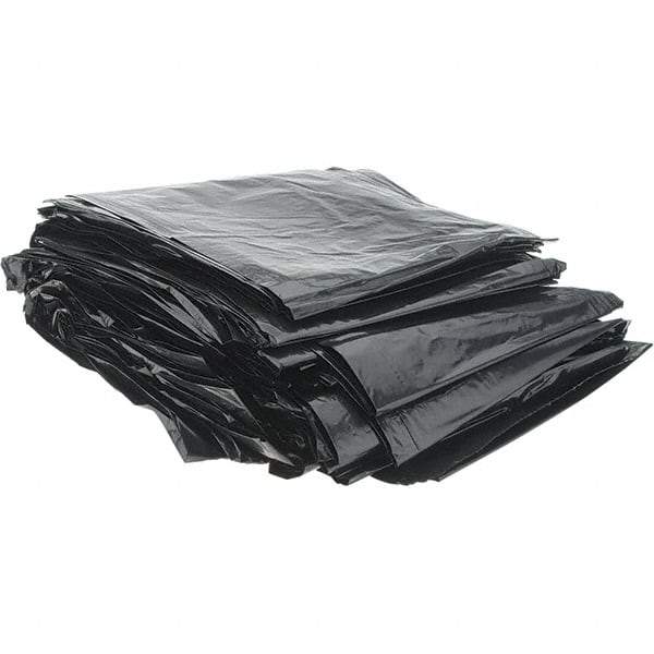 Value Collection - 1.5 mil Thick, Heavy-Duty Trash Bags - High-Density Polyethylene (HDPE), 40" Wide x 46" High, Black - Best Tool & Supply