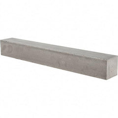 Value Collection - 12" Long x 1-1/2" High x 1-1/2" Wide, Plain Steel Oversized Key Stock - Cold Drawn Steel - Best Tool & Supply