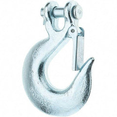 Value Collection - 1/2" Chain Diam, 43 Chain Grade Clevis Hook - 9,200 Lb Capacity, 3/4" Hook Throat, 4" OAL - Best Tool & Supply