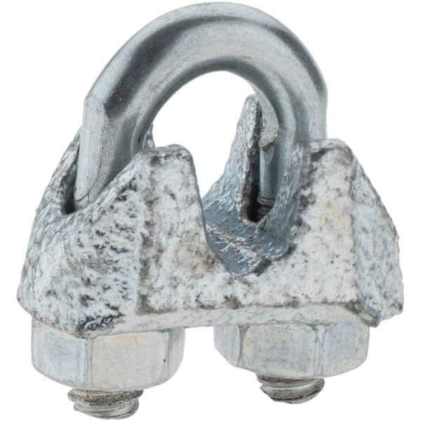 Value Collection - 1/8" Wire Rope Clips - 10-24, Forged Steel, Electro Galvanized - Best Tool & Supply