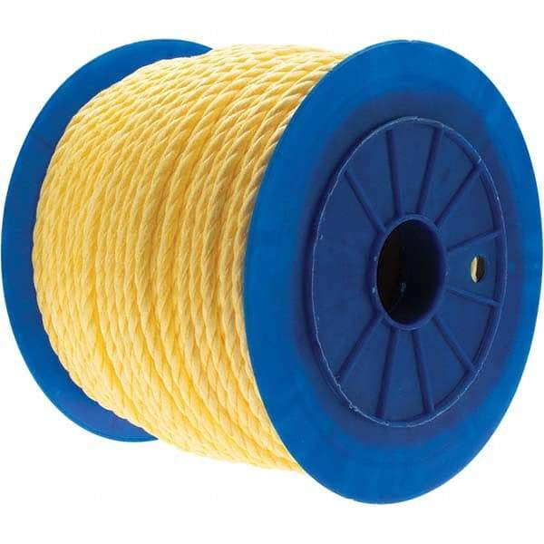 Value Collection - 600' Max Length Polypropylene Twisted Rope - 3/8" Diam - Best Tool & Supply