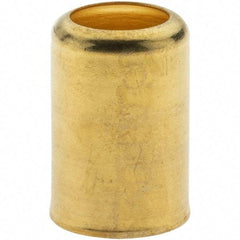 Value Collection - 0.6" ID Hose Ferrule - Brass, 0.968" Long - Best Tool & Supply