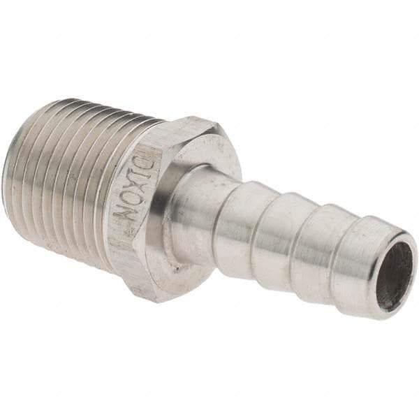 Value Collection - 3/8 MNPT Thread Barb x NPT Hose Insert - 3/8" ID Hose, Stainless Steel - Best Tool & Supply