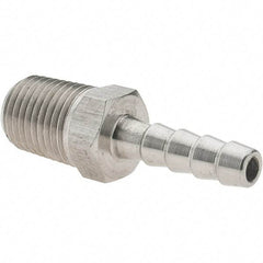 Value Collection - 1/4 MNPT Thread Barb x NPT Hose Insert - 1/4" ID Hose, Stainless Steel - Best Tool & Supply