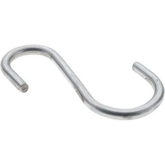 Value Collection - Trade Size 98, Carbon Steel Bright Zinc S-Hook - 0.187" Wire, 2-11/16" OAL - Best Tool & Supply