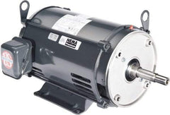 US Motors - ODP Enclosure, No Thermal Protection, 1,740 RPM, 208-230/460 Volt, 60 Hz, Three Phase Energy Efficient Motor - Size 143 Frame, Rigid Mount, 1 Speed, Ball Bearings, 3.1-3/1.5 Full Load Amps, F Class Insulation, CCW Lead End - Best Tool & Supply