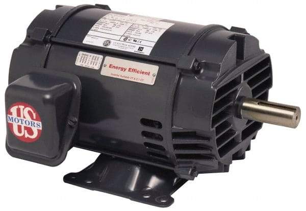 US Motors - 250 hp, ODP Enclosure, No Thermal Protection, 1,780 RPM, 460 Volt, 60 Hz, Three Phase Standard Efficient Motor - Size 445 Frame, Rigid Mount, 1 Speed, Ball Bearings, 276 Full Load Amps, F Class Insulation, CCW Lead End - Best Tool & Supply