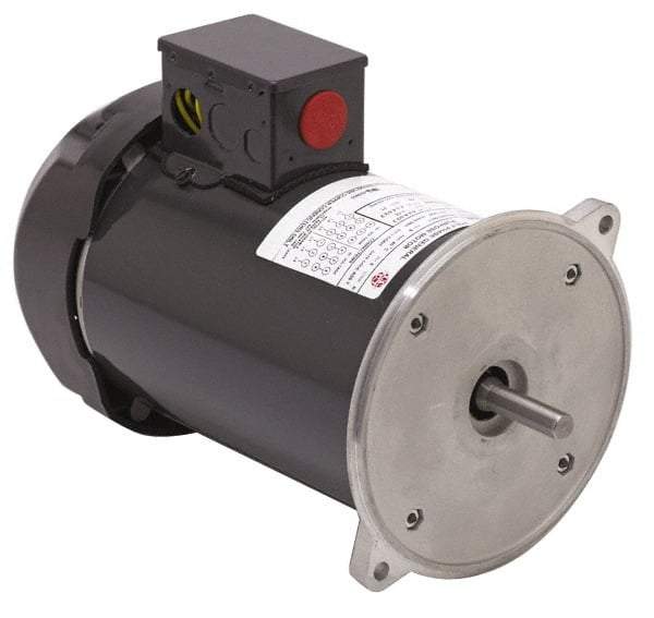 US Motors - 3/4 hp, TEFC Enclosure, Manual Thermal Protection, 1,725 RPM, 115/230 Volt, 60 Hz, Industrial Electric AC/DC Motor - Size 56 Frame, Flange Mount, 1 Speed, Ball Bearings, 10.6/5.3&11.8/5.9 Full Load Amps, B Class Insulation, Reversible - Best Tool & Supply