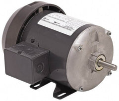 US Motors - 3/4 hp, TEFC Enclosure, No Thermal Protection, 1,425 RPM, 110/220 Volt, 50 Hz, Industrial Electric AC/DC Motor - Size 56 Frame, Rigid Mount, 1 Speed, Ball Bearings, 12.2/6.1 Full Load Amps, B Class Insulation, Reversible - Best Tool & Supply