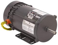 US Motors - TEFC Enclosure, Auto Thermal Protection, 1,725 RPM, 115/230 Volt, 60 Hz, Industrial Electric AC/DC Motor - Size 56 Frame, Rigid Base Mount, 1 Speed, Ball Bearings, 13.6/6.8 Full Load Amps, BR Class Insulation, Reversible - Best Tool & Supply