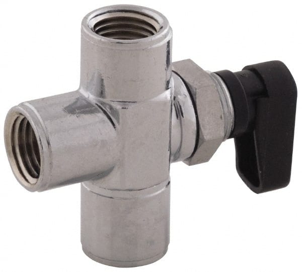 Aignep USA - 1/8" Pipe, Full Port, Brass Standard Ball Valve - Best Tool & Supply