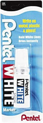 Pentel - White Permanent Marker - Broad Tip, AP Nontoxic Ink - Best Tool & Supply