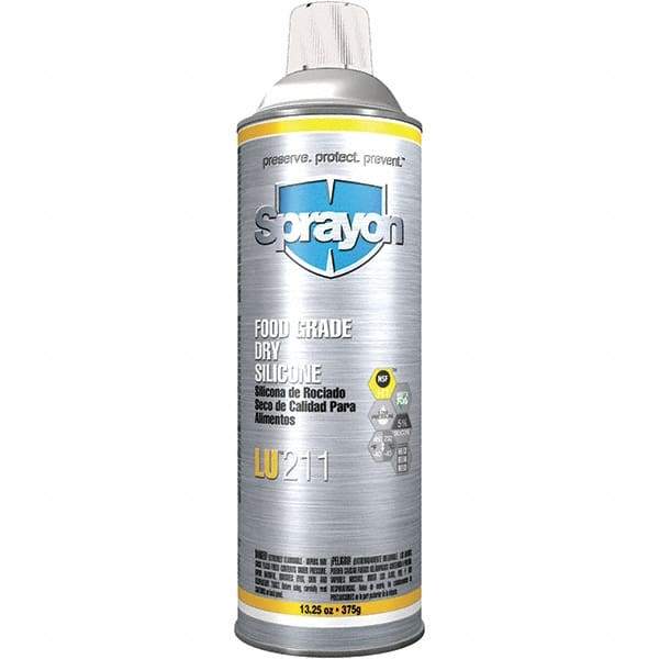 Sprayon - 13.25 oz Aerosol Spray Lubricant - Clear, -40°F to 450°F, Food Grade - Best Tool & Supply