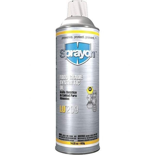 Sprayon - 15.25 oz Aerosol Spray Lubricant - Clear, -45°F to 280°F, Food Grade - Best Tool & Supply