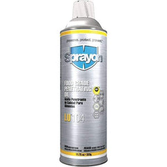 Sprayon - 20 oz Aerosol Spray Lubricant - Clear, -40°F to 475°F, Food Grade - Best Tool & Supply