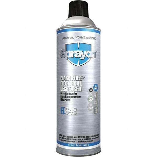 Sprayon - 16 Ounce Aerosol Electrical Grade Cleaner/Degreaser - Nonflammable, Plastic Safe - Best Tool & Supply